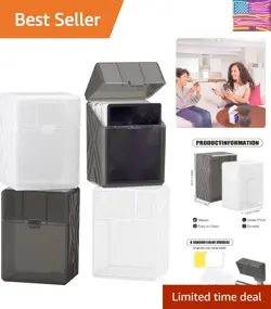 4-Pack Card Deck Boxes with Dividers - Perfect for Trading Cards - Image 1