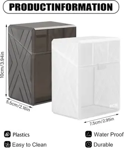 4-Pack Card Deck Boxes with Dividers - Perfect for Trading Cards - Image 5