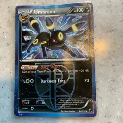 Pokemon TCG: Umbreon Team Plasma 64/116 Plasma Freeze - HP Damaged Rare Card - Image 1
