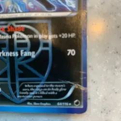 Pokemon TCG: Umbreon Team Plasma 64/116 Plasma Freeze - HP Damaged Rare Card - Image 3