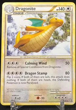 Dragonite - 18/102 - Pokemon TCG Non-Holo Triumphant Card - LP + / NM - Image 1