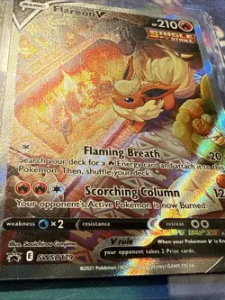 1x Flareon V SWSH179 Alt Full Art Holo Promo Pokemon Card * New * - Image 2