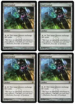 Soul Conduit x4 4x 2011 New Phyrexia PLAYSET Colorless Rare Artifact MTG NM AZ1 - Image 1