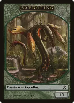 MTG Tenth 10th Edition - Saproling Token (x3) NM - Image 1
