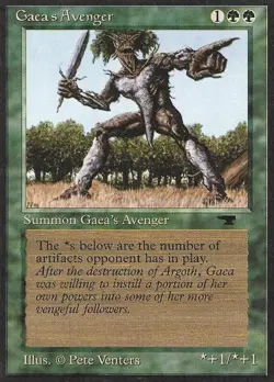 MTG English Gaea's Avenger NM Normal Antiquities - Image 1