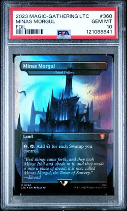MTG Minas Morgul - Cabal Coffers - Foil - Borderless PSA 10 - Image 1