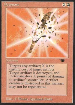MTG English Detonate NM Normal Antiquities - Image 1
