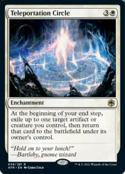 MTG Teleportation Circle - Foil, Light Play, English Adventures in the Forgotten - Image 1