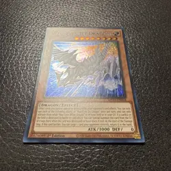 Blue-Eyes Jet Dragon Quarter Century Secret Rare RA02-EN017 Yugioh Tcg - Image 4