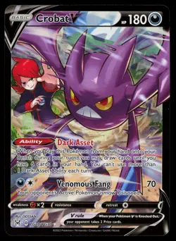 Crobat V TG20/TG30 Lost Origin Trainer Gallery Holofoil Pokemon Card - Image 1