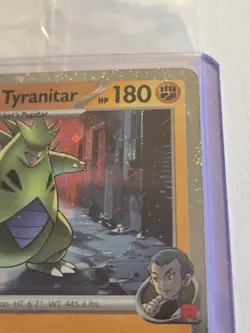 Team Rocket's Tyranitar Pokemon Center Exclusive 096/182 Stamped Promo Sealed LP - Image 2
