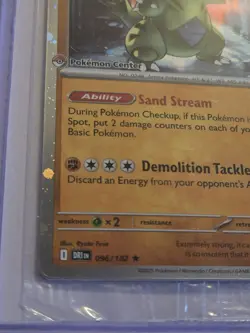 Team Rocket's Tyranitar Pokemon Center Exclusive 096/182 Stamped Promo Sealed LP - Image 4
