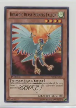 Hearaldic Beast Berners Falcon 1st Ed. YuGiOh Abyss Rising #ABYR-EN013 - Image 1
