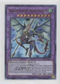 UR - Dragon Knight Draco-Equiste 1st Ed. YuGiOh Ghosts From The Past #GFTP-EN093 - Image 1