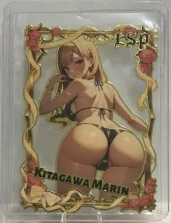 Sexy Waifu Goddess Story Metal Card - Kitagawa Marin - LSP #011/200! 🔥 - Image 1