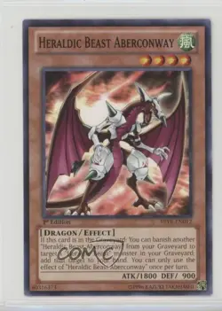 Hearaldic Beast Aberconway 1st Ed. YuGiOh Abyss Rising #ABYR-EN012 - Image 1