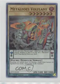 UR - Metalfoes Volflame 1st Ed. YuGiOh Ghosts From The Past #GFTP-EN103 - Image 1