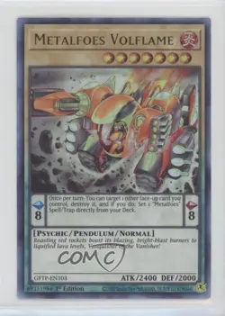 UR - Metalfoes Volflame 1st Ed. YuGiOh Ghosts From The Past #GFTP-EN103 - Image 1