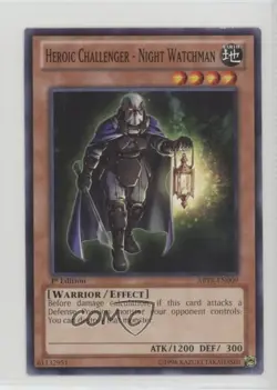 Heroic Challenger - Night Watchman 1st Ed. YuGiOh Abyss Rising #ABYR-EN009 READ - Image 1
