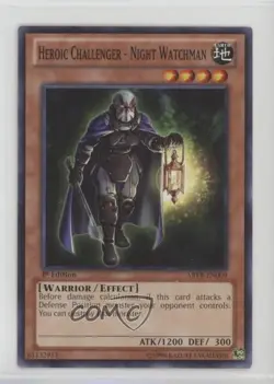 Heroic Challenger - Night Watchman 1st Ed. YuGiOh Abyss Rising #ABYR-EN009 - Image 1