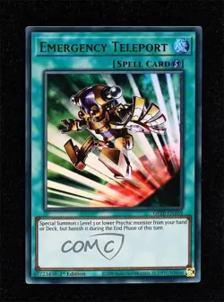 UR - Emergency Teleport 1st Ed. YuGiOh Ghosts From The Past #GFTP-EN109 - Image 1