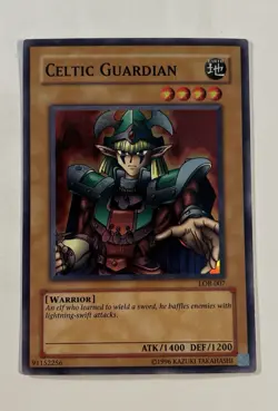Celtic Guardian LOB 007 - Yugioh - Unlimited Edition Super Rare LP - Image 1