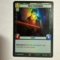 Star Wars Unlimited LotF Foil Card LOF618 Relic Scavenger - Image 1