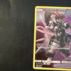Pokemon TCG Armored Mewtwo Holo Rare Black Star Promo Card SM228 - Image 2