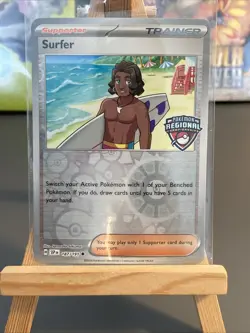 Pokemon TCG Regionals Promo Card 187/191 Surfer Play!Pokemon Regional - Image 1