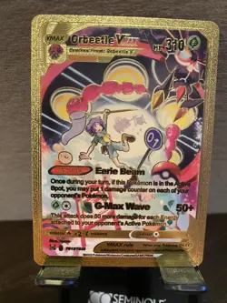 Orbeetle Foil Metal Pokemon Pokemon Fan Art Collectible Card Trading - Image 1