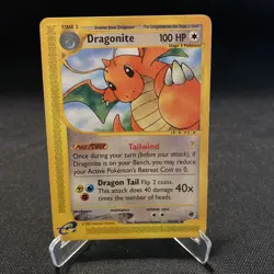 Pokemon TCG Dragonite Expedition Base Set Regular Rare Card 43/165 - Image 1