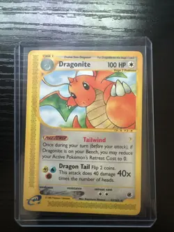 Pokemon TCG Dragonite Expedition Base Set Regular Rare Card 43/165 - Image 1