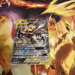 Pokemon Pikachu & Zekrom GX SM168 Black Star Promo Full Art Holo Card - Image 2