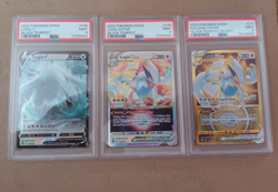 2022 Pokemon Lugia V Vstar Gold Secret PSA 9 Set Silver Tempest Graded Card Lot - Image 1