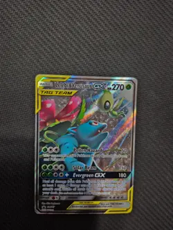 Celebi & Venusaur GX SM167 Sm Holo Near Mint Condition Card - Image 2