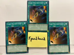 x3 Card Destruction Common 3x SR13-EN032 NM 1st Edition Yu-Gi-Oh! - Image 1
