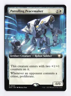 Patrolling Peacemaker (Extended Art) 25 (R) MTG Commander Edge of Eternities EOC - Image 1