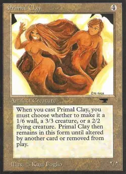MTG English Primal Clay NM Normal Antiquities - Image 1