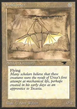 MTG English Ornithopter Light Play Normal Antiquities - Image 1