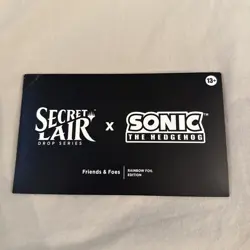 Magic the Gathering MTG Secret Lair x Sonic Friends & Foes Rainbow Foil Edition - Image 1