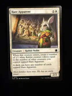 MTG - Hare Apparent - Foundations - Common - Regular - Fresh from Pack - Image 1