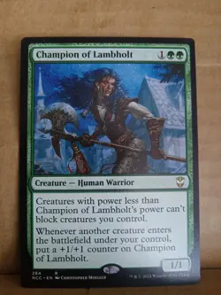 MTG Champion of Lambholt - Creature Human Warrior Set: NCC #284 - Image 1