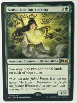 MTG Magic the Gathering Azusa, Lost but Seeking (372/417) Core Set 2021 LP - Image 1