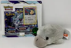 Pokemon TCG Snorlax Sword + Shield Chilling Reign 3 Booster Blister NEW Sealed - Image 1