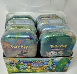 Pokemon TCG 2021 Celebrations Complete 8 Mini Tin Set w/ Display Box NEW Sealed - Image 2