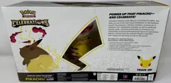 Pokemon TCG Celebrations Pikachu VMAX Premium Figure Collection Box NEW Sealed - Image 3
