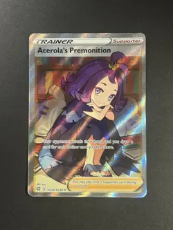 Acerola's Premonition 2022 Brilliant Stars TG24/TG30 Trainer Gallery Pokemon - Image 1