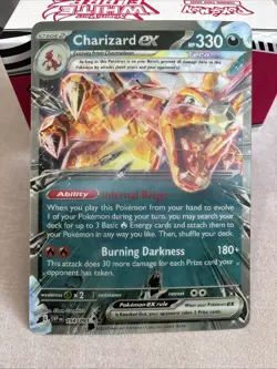 Pokemon Charizard ex 054/091 Sv: Paldean Fates Oversized Double Rare Holo 🔥 - Image 1