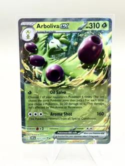 2025 Pokemon Scarlet & Violet Destined Rivals Arboliva EX Double Rare 23/182 - Image 1