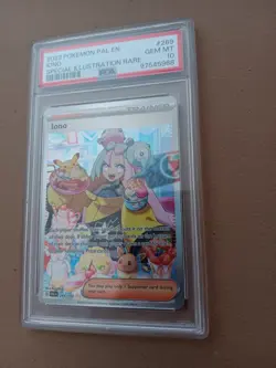 PSA 10 GEM MINT Iono 269/193 Special Illustration Rare Paldea Evolved Pokemon - Image 1
